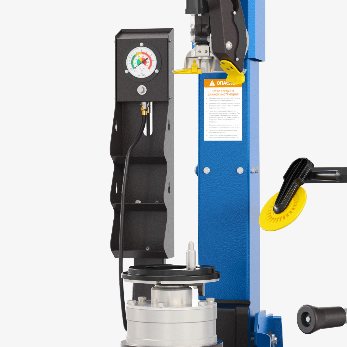 Инструментальная полка с манометром